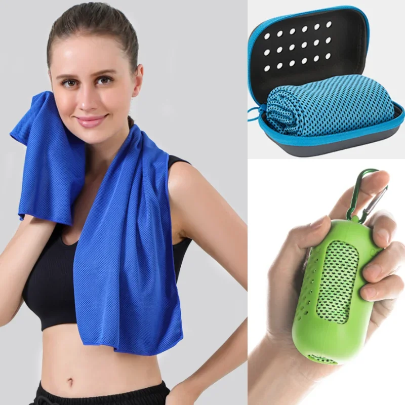Petite serviette refroidissante en PVA absorbant et lavable Inuteq