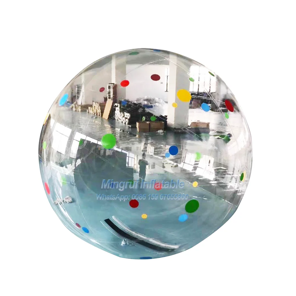 Inflatable PVC TPU Transparent Colorful Water Walking Ball Water Park Games cheap human sized hamster transparent giant plastic inflatable water walking ball for rental