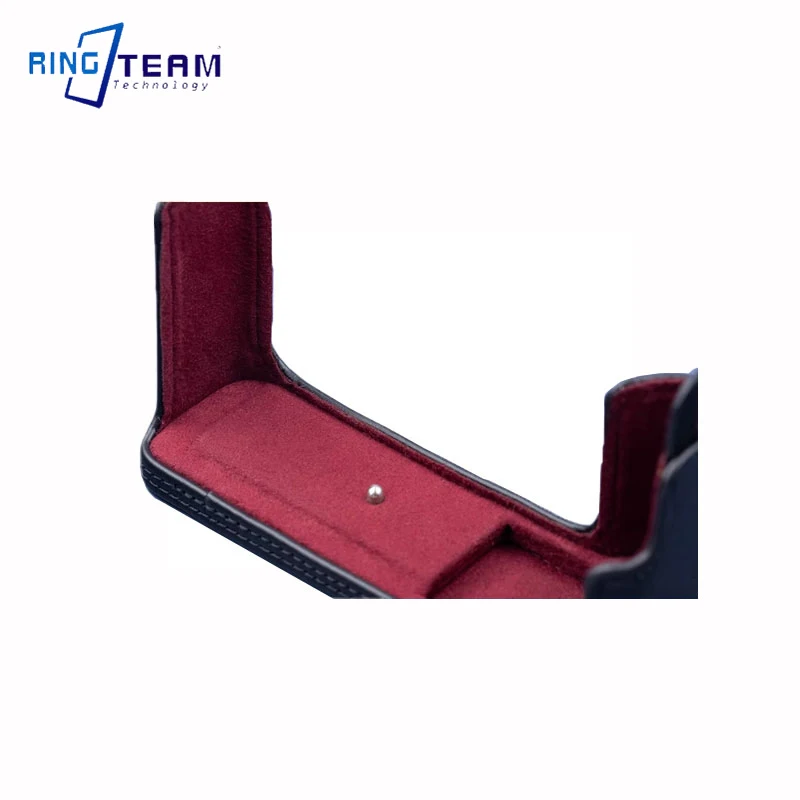 후지필름 X-T3 XT3 XT-3 카메라 하단 개방형 보호용 PU 가죽 하프 카메라 케이스 가방 커버