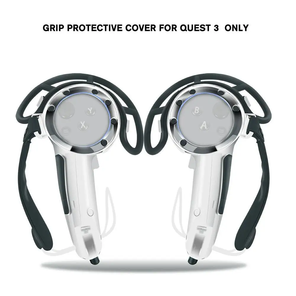 

Grip Protective Cover for Quest 3 Accessories Strap Controller Grip with Battery Open Protector and Bumper Shelf for Meta Quest
