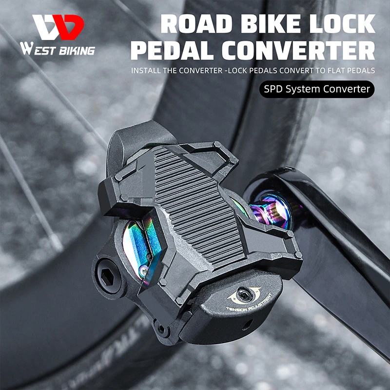 

WEST BIKING Cycling Pedal Convert For SPD/KEO Road Bike Lock Pedal Conversion Tool Universal Pedal Adapters Bike Accessories