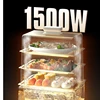 Electric Steamer Multi-functional Household Three-layer Multi-layer Steamed Stew Pot Large Capacity Steamer 6