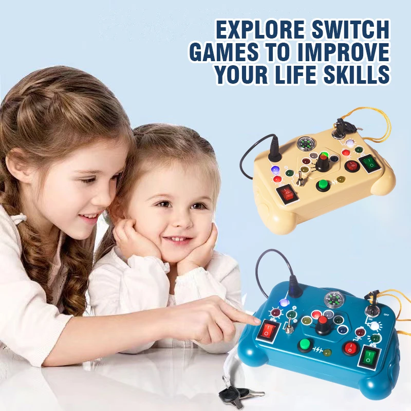 Colorful LED Busy Board Toy for Kids Early Education