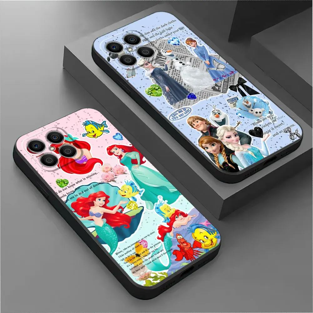 Custodia Per Huawei Honor X8A X8 90 Lite X9A 8X 90 X7 Magic5 Pro P30 P40 P20 P Smart Z X6 Cover Nera Per Telefono Disney Princess Jasmine