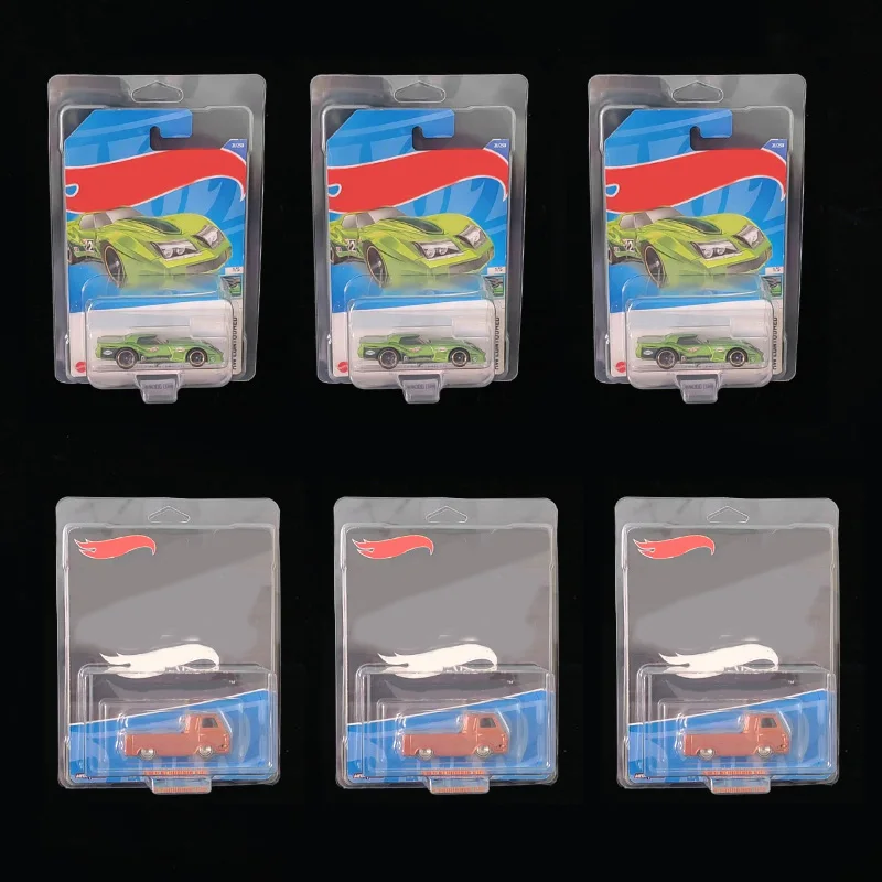 toy display case Car Toy Transparent Display Case 5/10PCS Hotwheels Protective Shell Boulevard Team Transport Model Card Board Collect Boys Gift