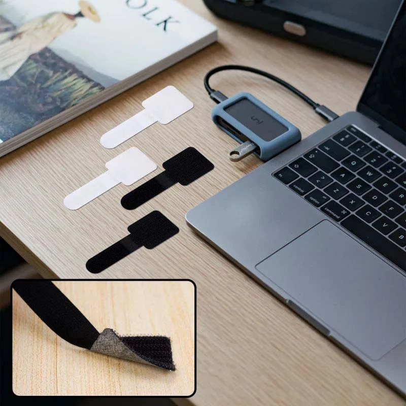 10Pcs Reusable Cable Organizer Desk Wire Winder Cable Tie Organizer Self Adhesive Cord Rope Holders Cord Protection Straps