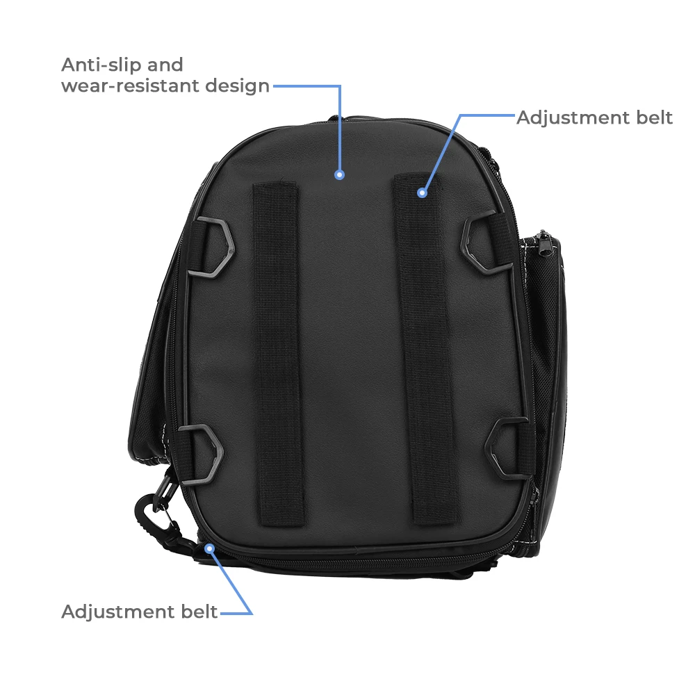 KEMIMOTO Hard Saddlebag Liner Organizer (Right Side Only) For Harley Touring Models - Orange Lining, Waterproof