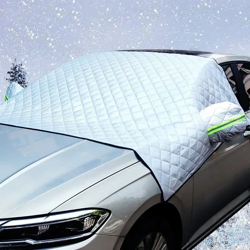 Waterproof Cotton Car Cover Outdoor Anti Snow Windshield Protective