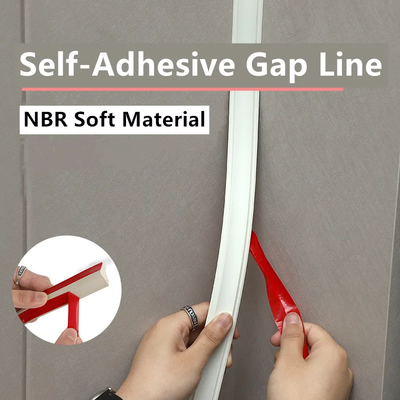 NBRSoftMaterialWallGapDecorLineSelfAdhesiveWaterproof