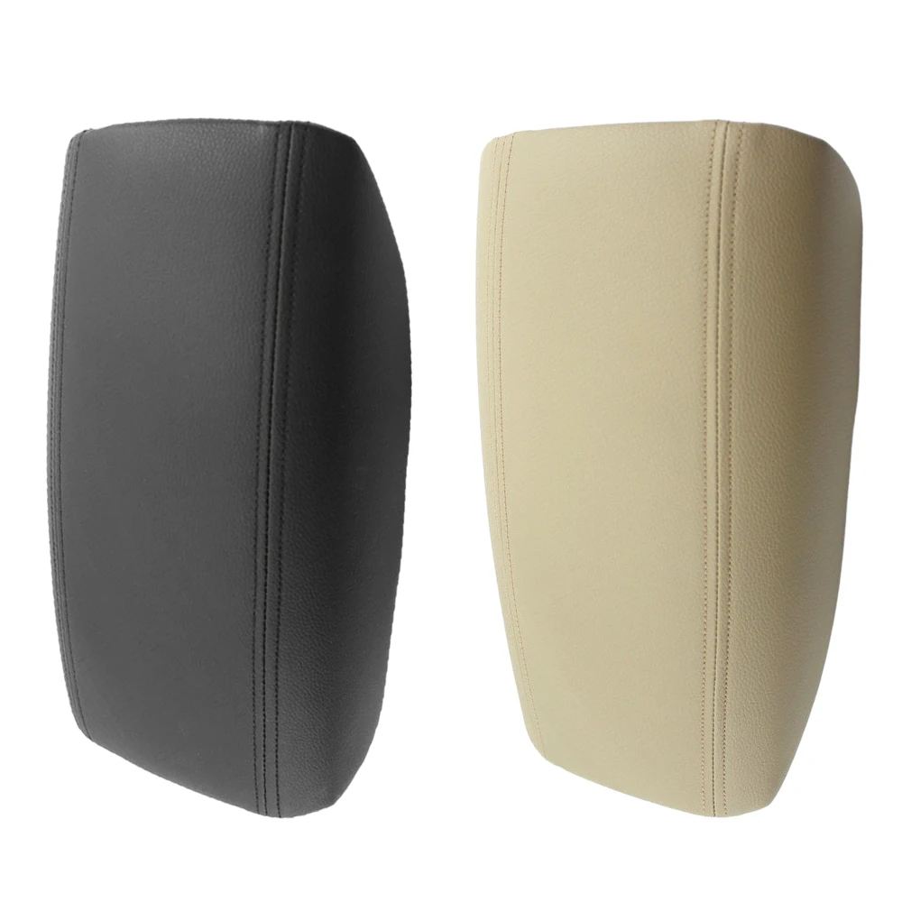 Car Center Console Armrest Cover Leather Black/Beige Fit for Volvo S80 1999-2006 1pcs Center Console Storage Box Cover