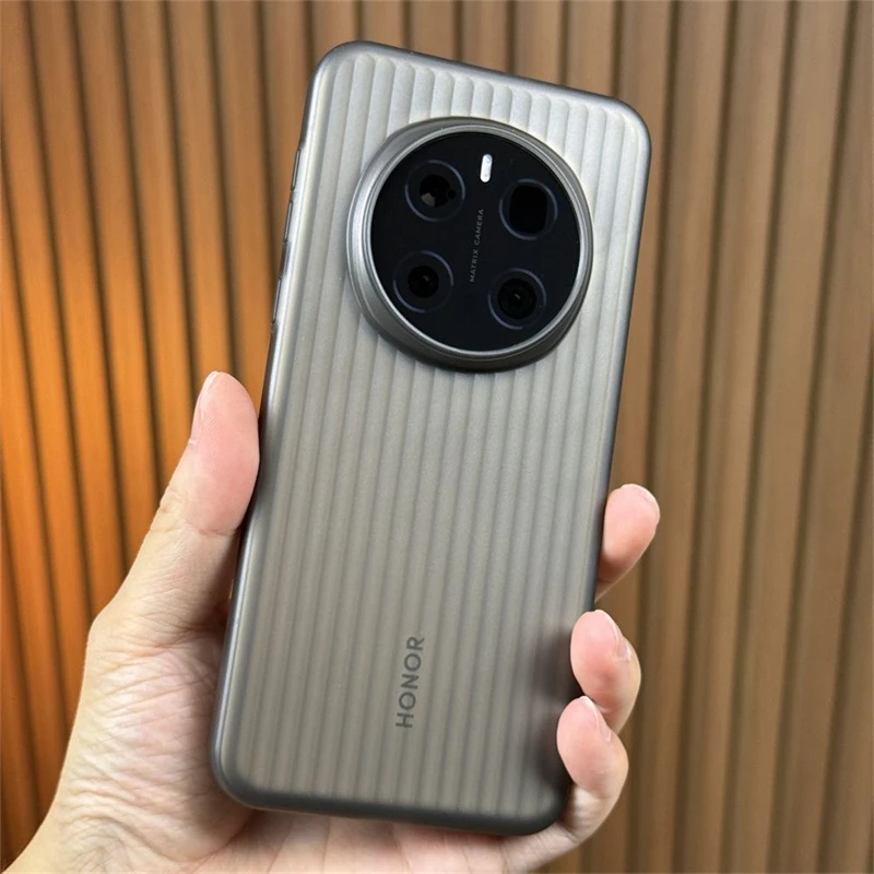 Matte Clear Silicone Luggage Stripe Phone Case Cover