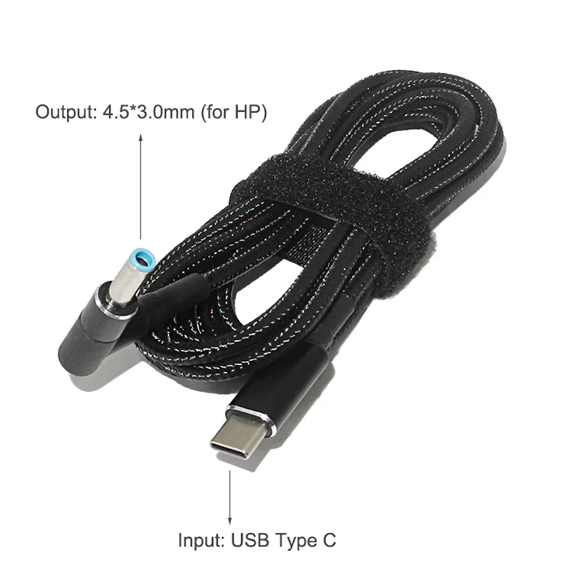 USB C-Ʈ  ̺ , CŸ-DC , 100W PD  , HP  ڵ, 4.5x3.0mm