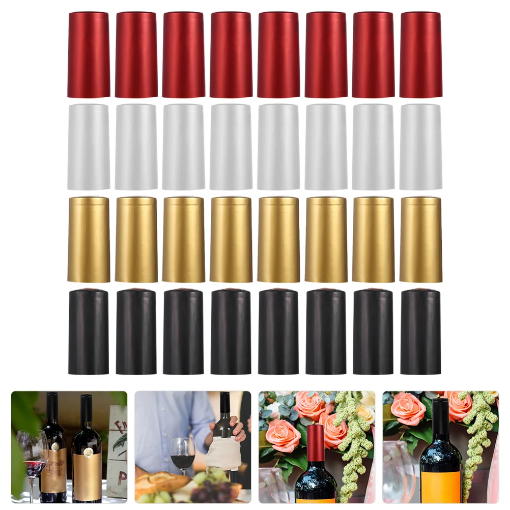 

200 Pcs Pvc Bottle Caps Shrink Film Heat Wraps Capsules Stopper Accessories