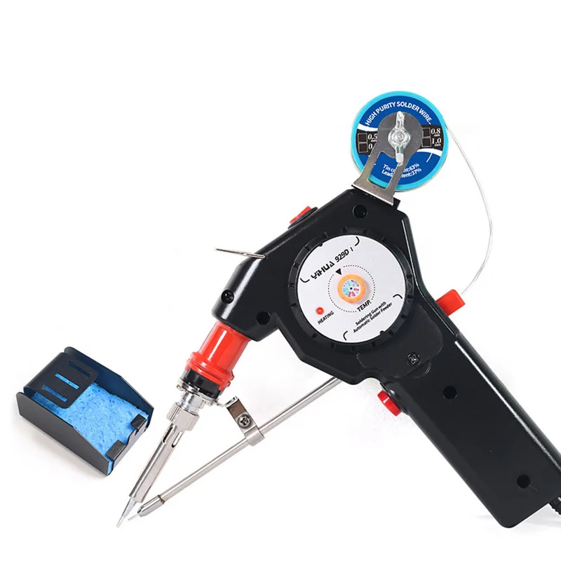

929D Solder Manual Tin Feeding Internally Heated Digital Display Hand-held Soldering Iron Tin Wire Set