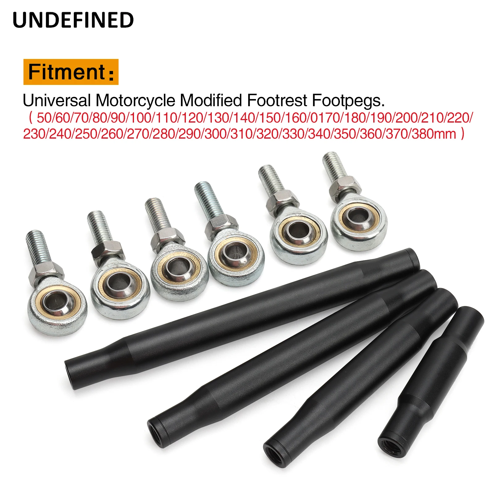 Universal CNC Aluminum Footpeg Gear Shift Linkage Rod - Adjustable 40mm-280mm For Custom Rearsets
