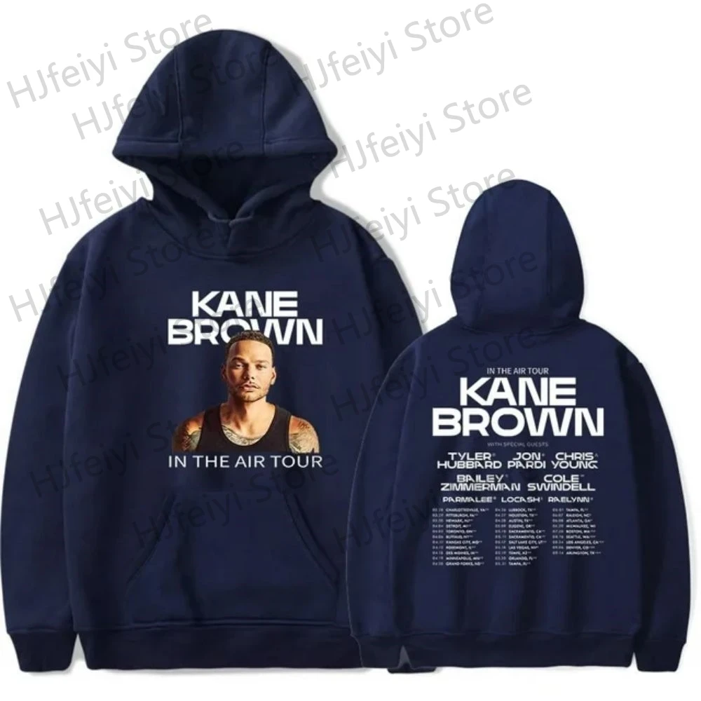 thumbnail image 1 of Sudadera unisex de manga larga con estampado de Kane Brown In The Air Tour para hombre y mujer, estilo urbano, para invierno, 1 of 5