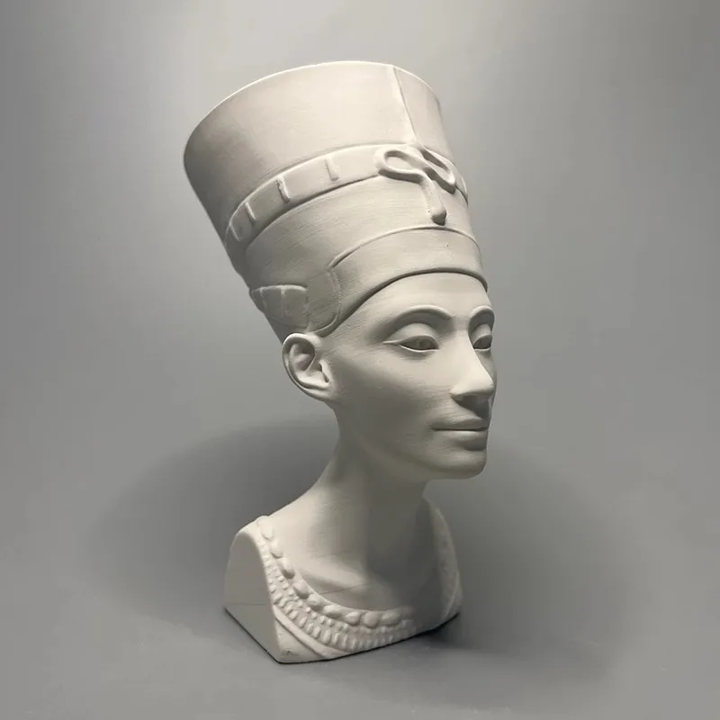 

Nefertiti Bust Ancient Egypt Museum Replicated Gypsum Sculpture Desktop Ornaments Modern Home Decoration Aesthetic Art Figurine