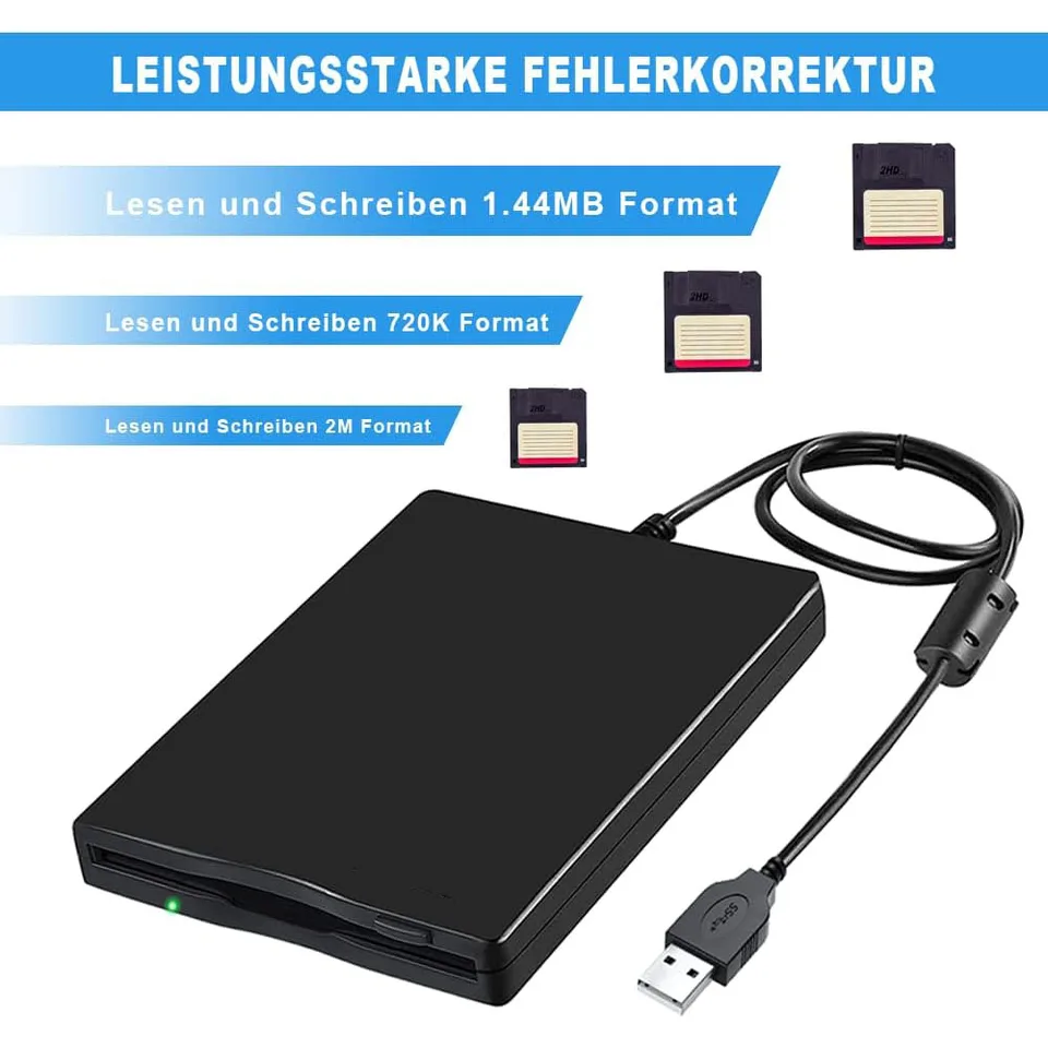 USB Disket Okuyucu Sürücüsü 3.5 