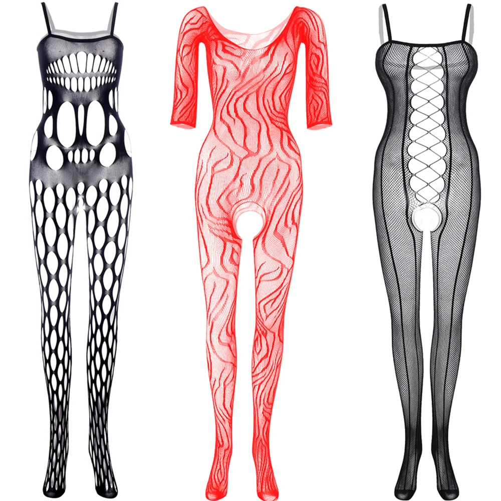 Underwear Men's One-piece Full Body Stockings Clothes Erotic Mesh Tight Lingerie For Gentlemen Boyfriend Sleepwear