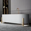 Freestanding Bathtub, Modern Minimalist Style Contemporary Soaking Tub With Brushed Nickel Overflow And Drain 1