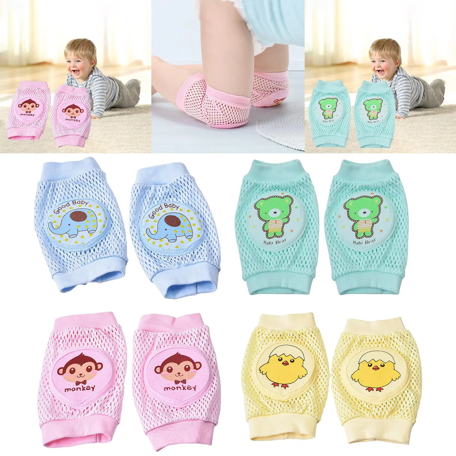 Knee Pads, Protective Pads Walking Kneepads Baby Anti-Slip Knee Pads, Baby Leg Warmers