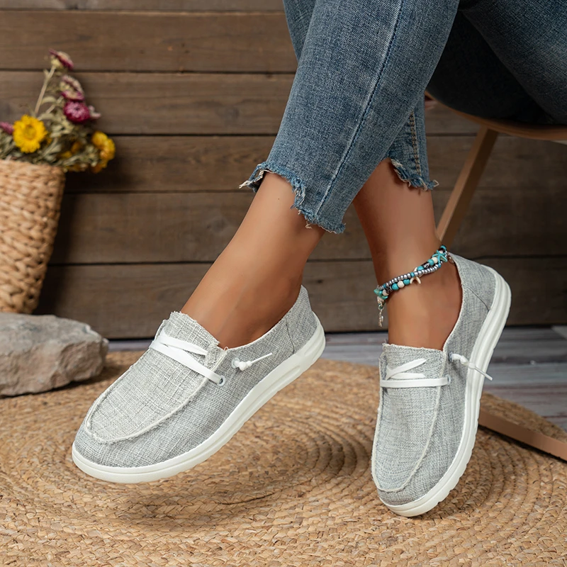 Summer Women Fashion Vulcanized Sneakers Platform Solid Color Flat Ladies Shoes Casual Breathable Wedges Ladies Walking Sneakers
