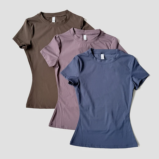 Women Yoga Top Seamless Sport T Shirts Fitness Clothes Short Sleeve Yoga Shirt Gym Top Running Active Wear 2 Women Yoga Top Seamless Sport T Shirts Fitness Clothes Short Sleeve Yoga Shirt Gym Top Running Active Wear 2