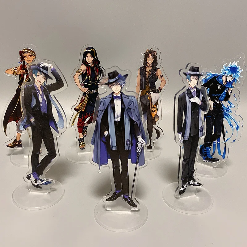 

Twisted Wonderland Riddle Rosehearts Acrylic Figure Stand Model Plate Desk Decor Cosplay Azul Leona Jade Floyd Xmas Keychains