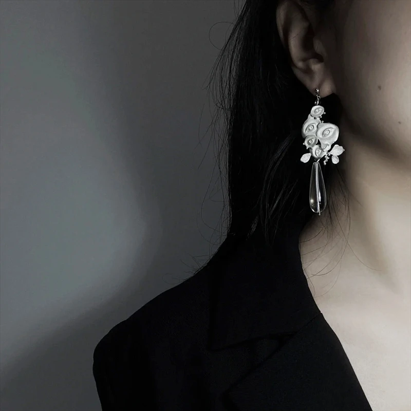 2024 New Abstract Geometric Stud Alloy Gothic Style Women's Jewelry To Girlfriend Birthday Party Valentine's Day Gift