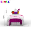 Custom portable fast food and drink inflatable ice cream stand stall station inflatable concession tent in unique shape design 6