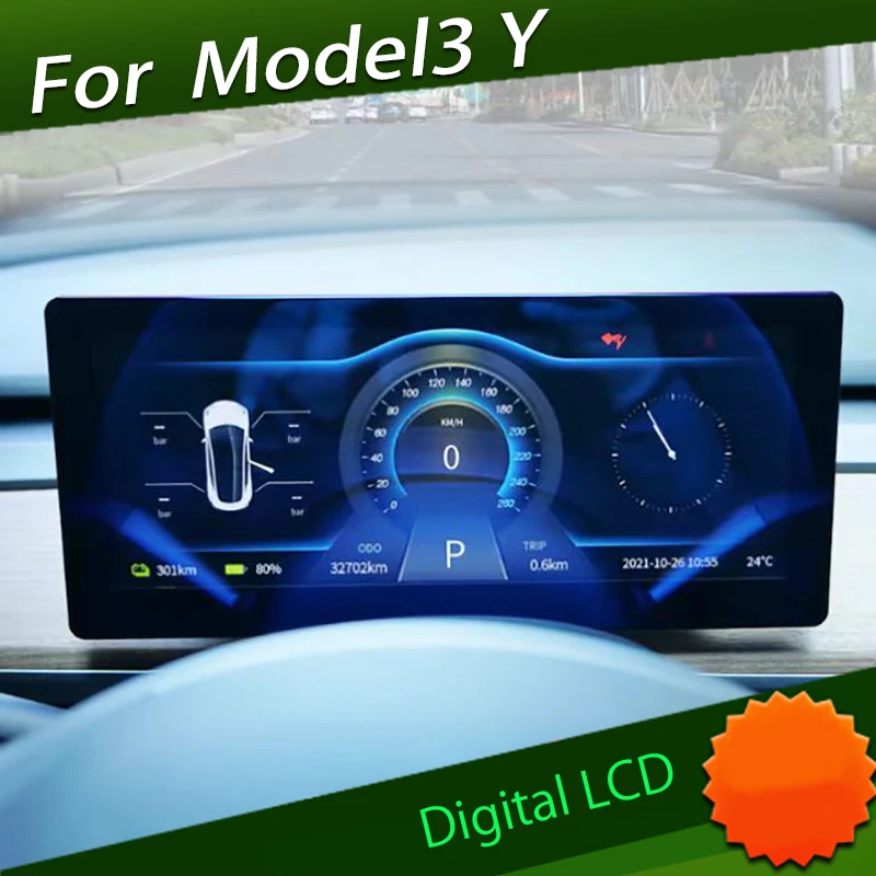 

Подходит для Tesla Model 3 Y инструмент модифицированный цифровой ЖК-Диск Дисплей без потерь