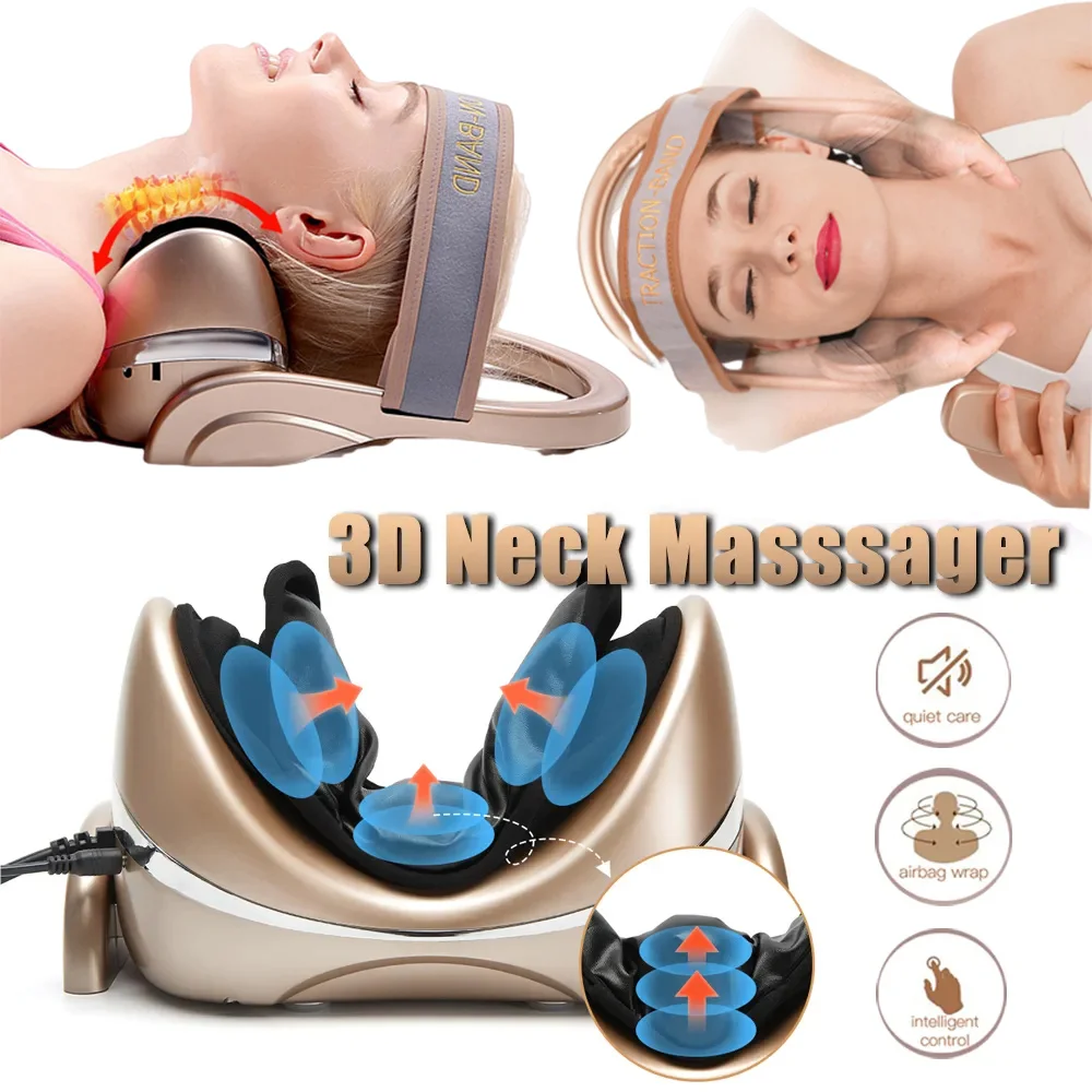 

Electric Neck Massager Infrared Heating Airbag Neck Traction Vibration Shoulder Cervical Spine Shoulder Support Pain Relief