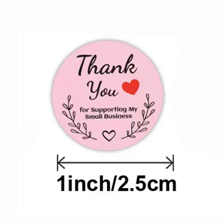 Thank You Stickers 100-500pcs For Envelope Seal Labels Gift Packaging Decor Birthday Party Scrapbooking Stationery