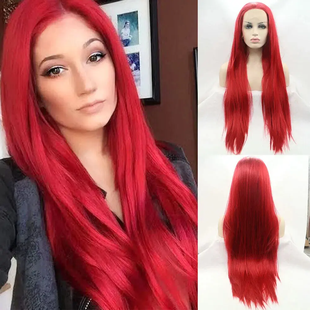 lace-front-wig-handtied-long-straight-red-heat-resistant-hair-natural-synthetic
