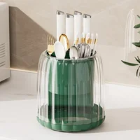 Rotating Knife Holder Kitchen Multifunctional Chopsticks Spoon Knife Partition Drain Storage Rack Storage Rack 1