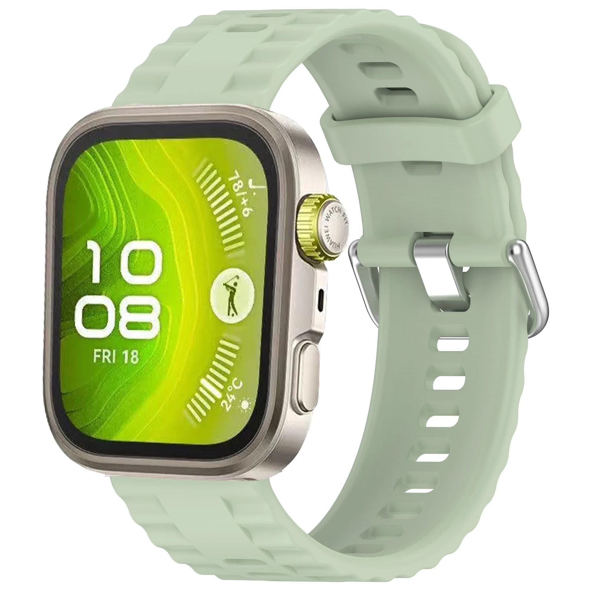 Enhanced Silicone Strap for Sports Smartwatch Replacement Wristband