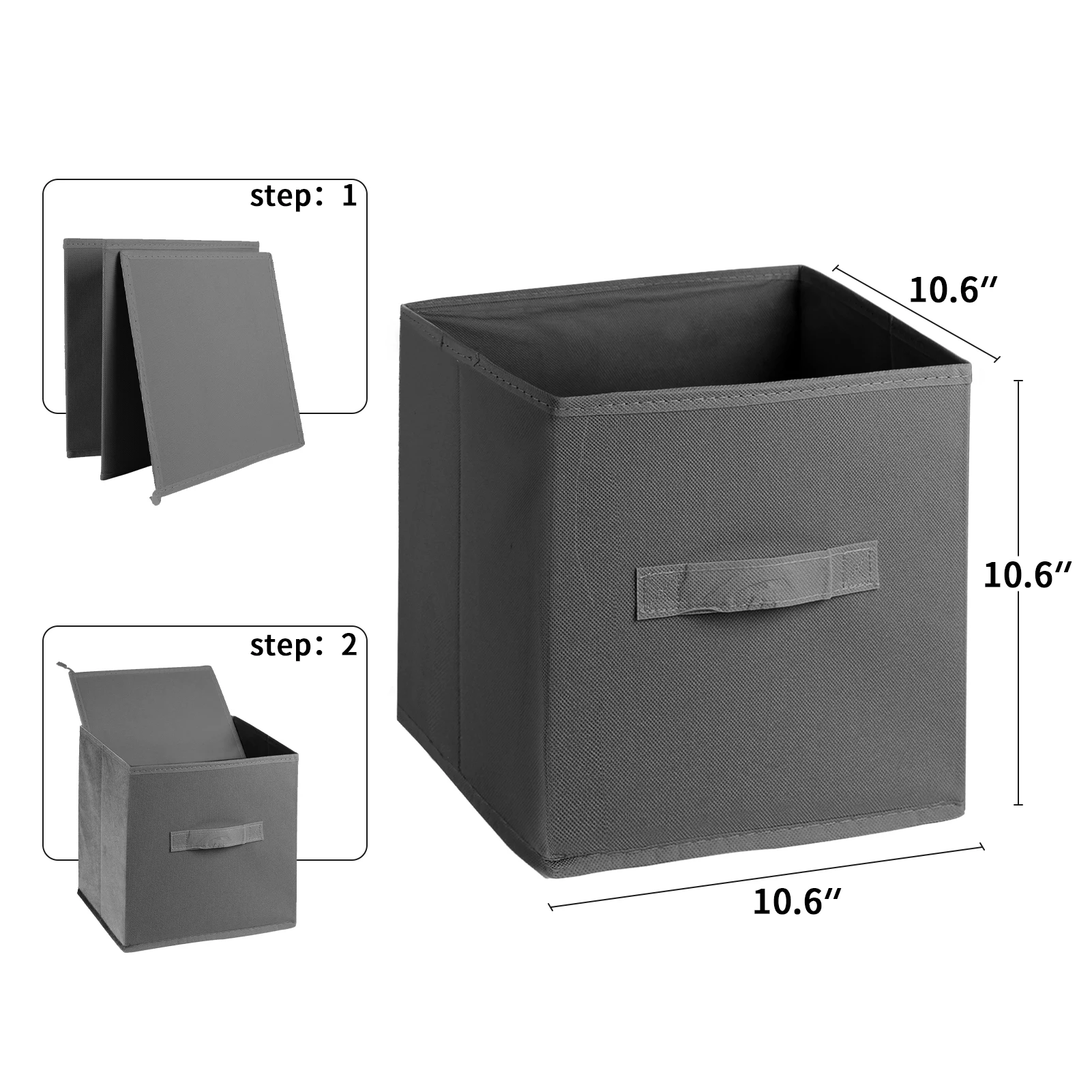 Foldable Fabric Storage Cubes Drawer For Closet And Toys Storage Home Supplies Clothing Underwear Storage box 6