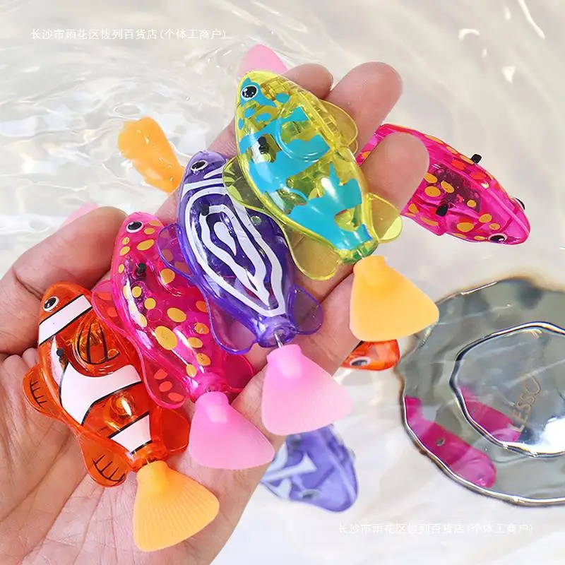 Baby Shower Luminous Induction Electric Fish Playing in Water Toy, Simulated Electronic Fish for Luminous Swimming 4