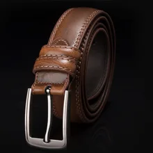 

Pure Cowhide Men's Pin Buckle Belt Hot-Selling 2022 Trend Business Youth High-Quality Wear-Resistant Daily All-Match Pants Belt