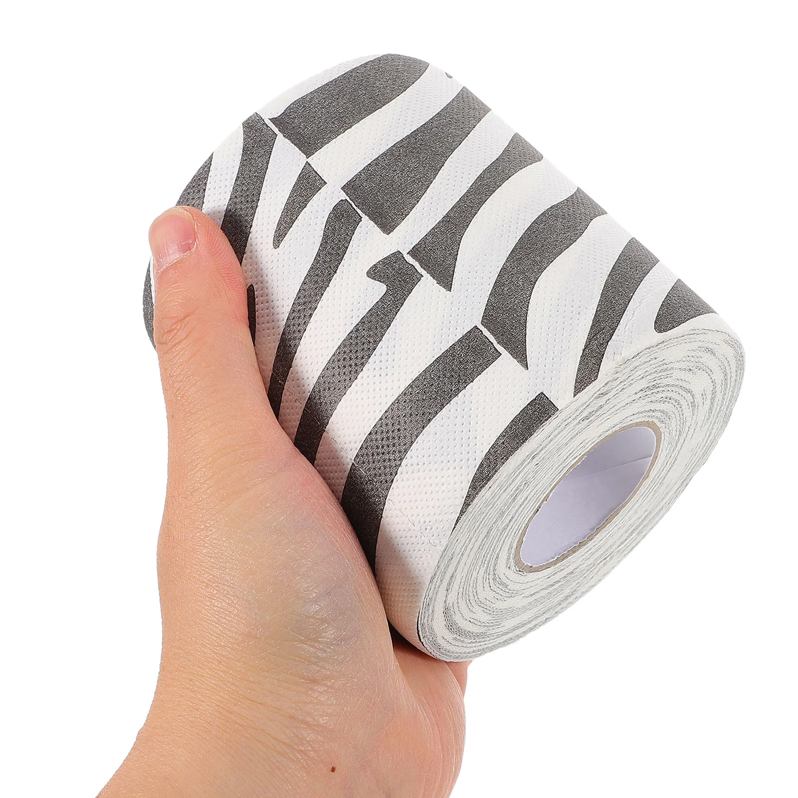 2 Pcs Printed Roll Paper Cheetah Ribbon Animal Self Adhesive Cow Duct Tape Black White