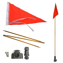 Foldable Kayak and Boat Safety Flag (Half Round Base)