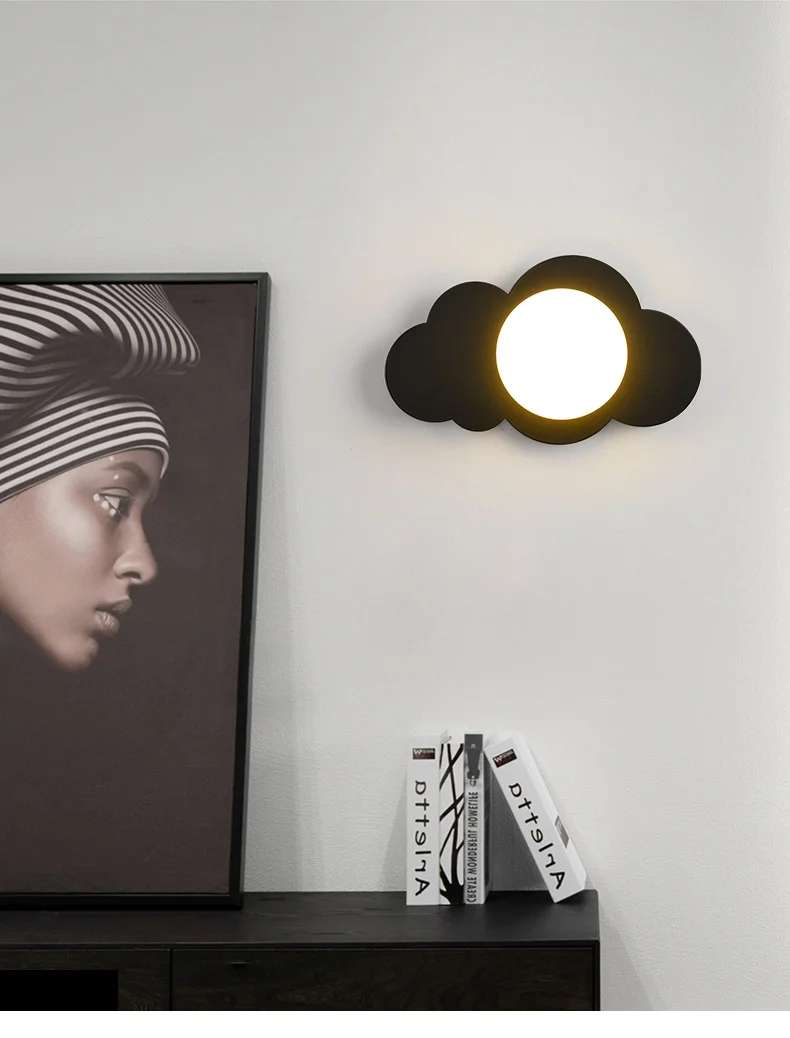 Description Picture 2 of itemSimple Modern Bedroom Bed Wall Lamp Living Room Background Wall Lamp Hotel Corridor Decoration Wall Lamp Cloud Shape Wall Lamp
