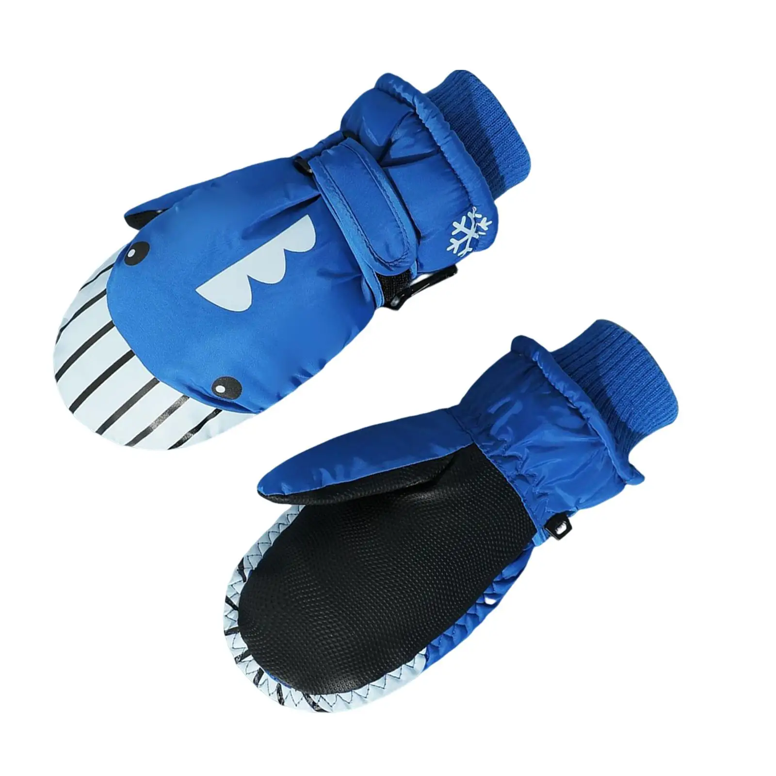 

Snow Ski Gloves Connecting Lock Waterproof Durable Thickened Insulated Mittens for Boys Girls Little Girls Snowmen Children Kids