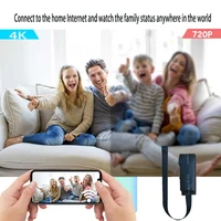 Mini caméra WiFi 4K HD nouvellement améliorée, prise en charge de la visualisation à distance, détection de mouvement, caméra de style nounou domestique DIY 3
