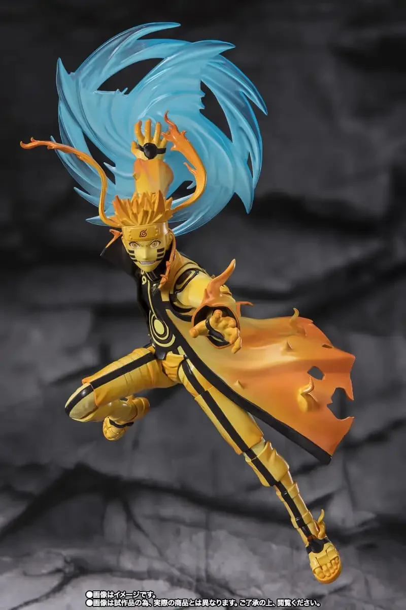 Original Bandai S.h.figuarts Uzumaki Naruto Kurama Link Mode Courageous Strength That Binds Anime Figure Toy Pvc Model Boy Gift