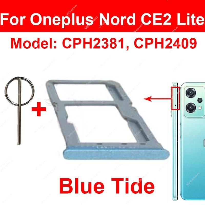Dual SIM Kartenhalter Für OnePlus Nord CE 5G – Ersatz-SIM-Schacht Mit Einlegestift, In Blau