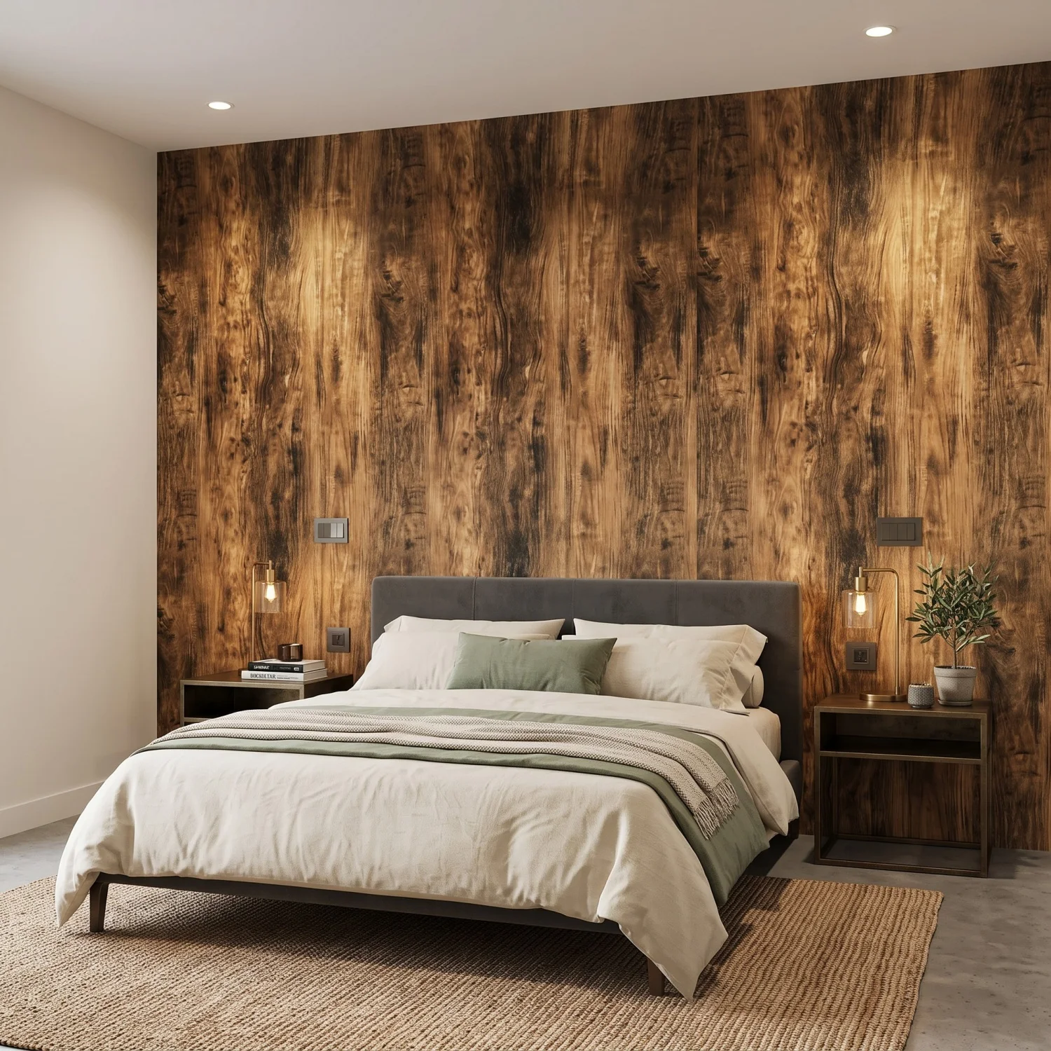 Waterproof Self-Adhesive Vinyl Wood Wallpaper Roll for Home Décor and Furniture Renovation