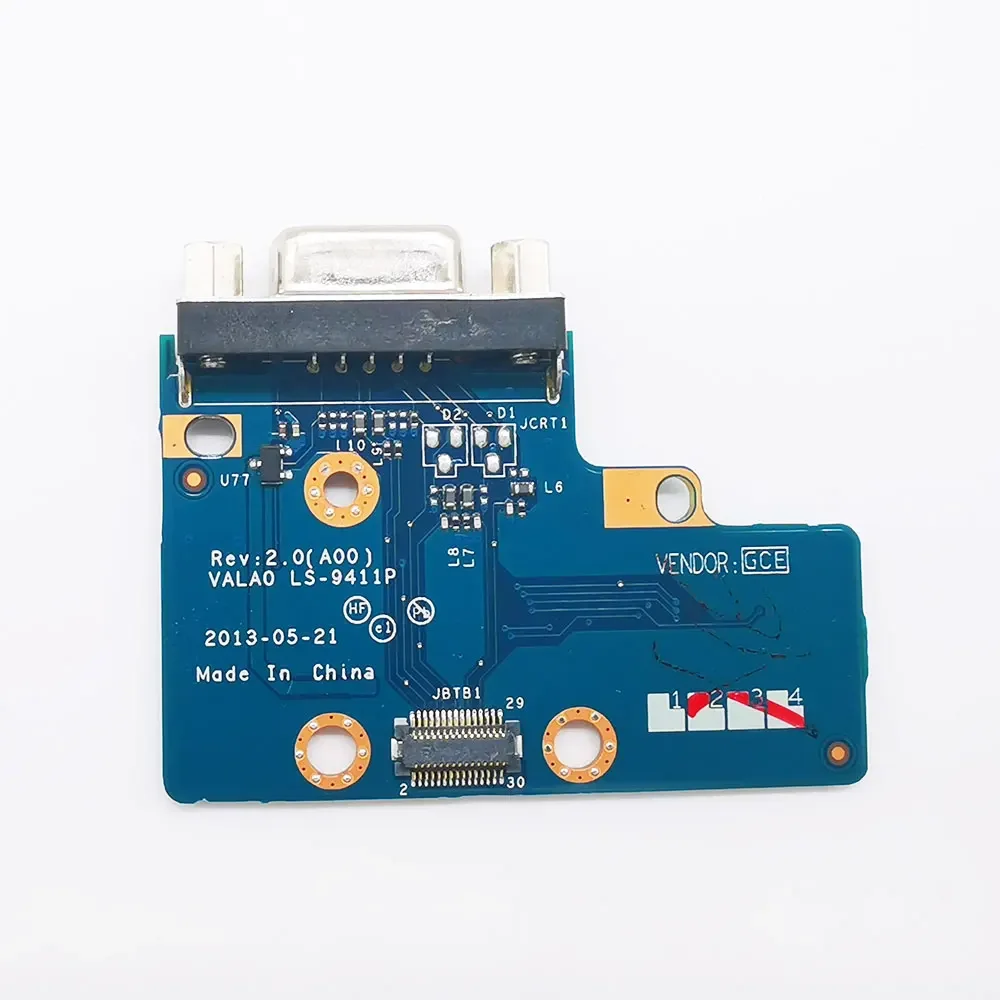 

Для Dell Latitude E6540 M2800 плата кнопки питания для ноутбука VGA Jack Плата коммутатор ремонт аксессуары VALA0 LS-9411P 08992W