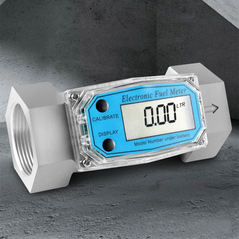 Electronic Digital Turbine Liquid Flow Meter PCB Electronic Flow Indicator for Gasoline Kerosene Methanol Water Sensor welding gas flowmeter