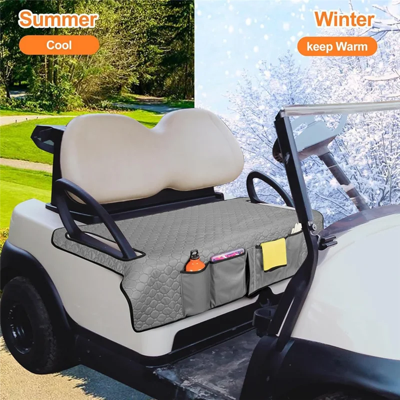 Golf Cart Seat Cover B72A Universal Seat Towel Blanket For EZGO Yamaha Club Car & More 2 Person